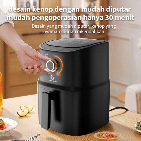 HAN RIVER HRAF04PK Air Fryer 3.5L 800watt Low power Pink Listrik