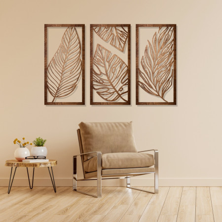 ( 1 SET ISI 3 ) Hiasan Dinding kayu Pajangan Ruang Tamu Aesthetic Dekorasi Rumah Minimalis Elegant Mewah Berkualitas D03