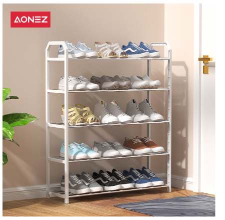 AONEZ Rak Sepatu 5 Susun Gantungan Payung / Rak Sepatu 5 Tingkat Tempat Sepatu Sandal Rak Susun Serbaguna