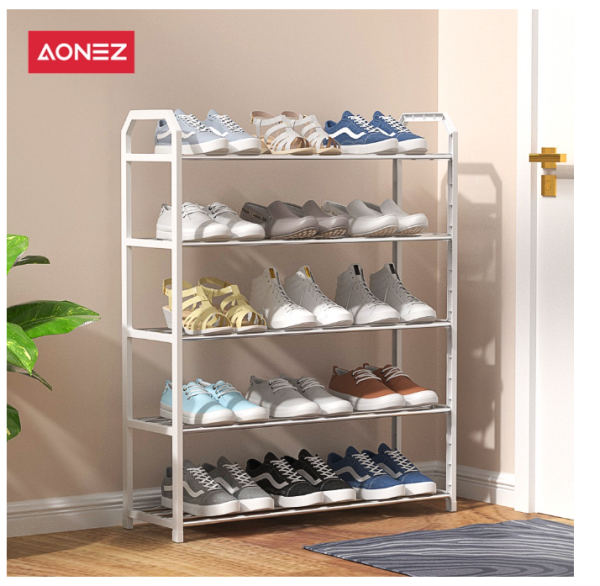 AONEZ Rak Sepatu 5 Susun Gantungan Payung / Rak Sepatu 5 Tingkat Tempat Sepatu Sandal Rak Susun Serbaguna