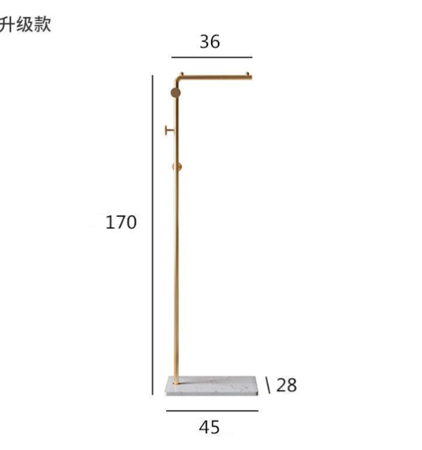 TMALL Gantungan Baju Besi dan Tas Topi Minimalis Multifungsi Alas Marmer