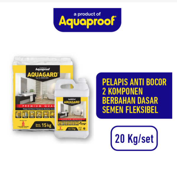 Aquagard Pelapis Anti Bocor Berbahan Semen - 20 Kg