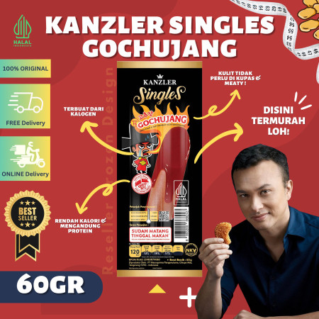 Kanzler Singles Sosis Gochujang 60gr | Kenzler