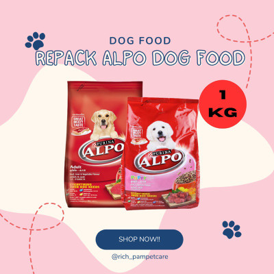 REPACK MAKANAN ANJING ALPO DOGFOOD ADULT DAN PUPPY 1KG