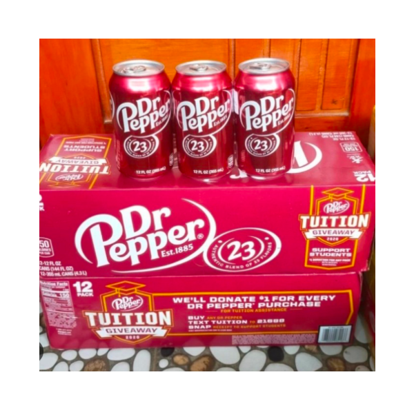 Dr Pepper Soft Drink - Minuman Soda Import 1 dus - Cherry
