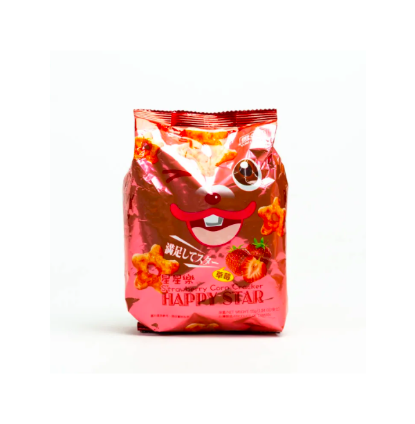 Happy Star Strawberry Corn Cracker 55 gr