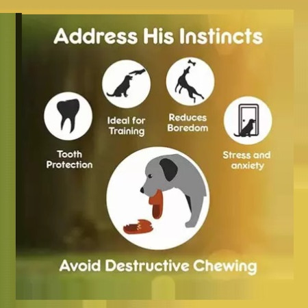 GNAWLERS CALCIUM MILK BONE MEDIUM DOG 4PCS 90GR - SNACK ANJING / DOG TREATS