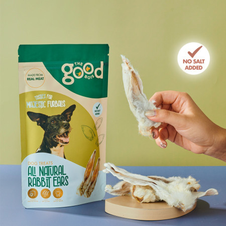TheGoodBois Rabbit Ears 6pcs Cemilan Anjing Snack Anjing