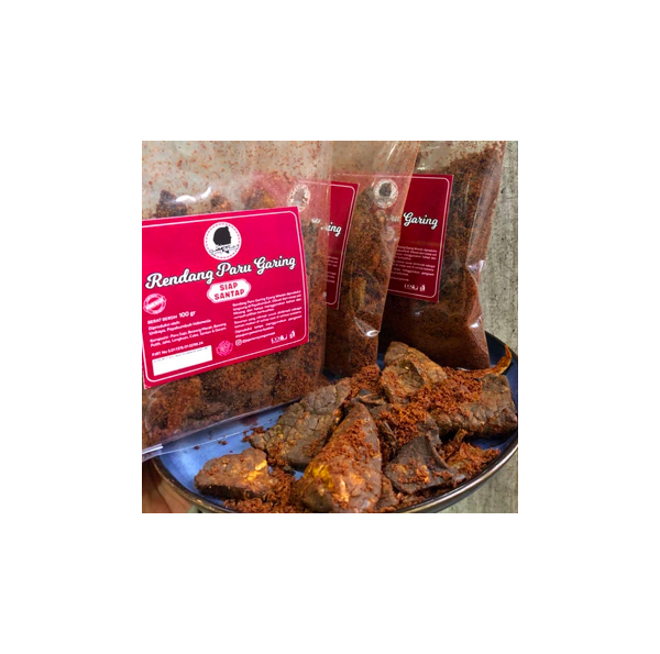 Rendang Paru Kering Garing Siap Saji Cap Jajanan Eyang Wiwiek - 100gr