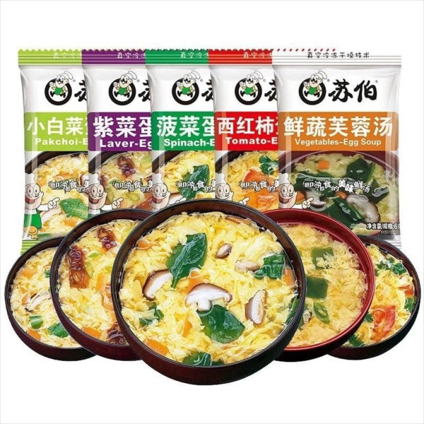 EGG SOUP INSTANT / KUAH SOUP / SOUP TELUR INSTANT 6GR SUP INSTANT INSTAN PRAKTIS MISO