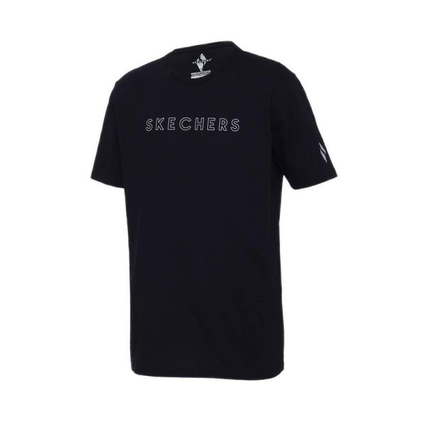 SKECHERS MEN T-SHIRT - BLACK
