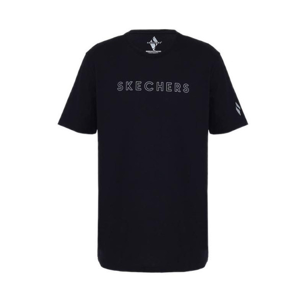 SKECHERS MEN T-SHIRT - BLACK