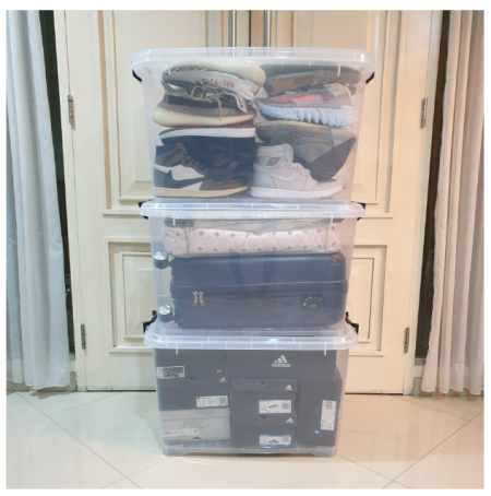 Container/ Storage Box Ezy Cb 130 L Pure/Bening/Transparan Vindo Biggy - 45L Bening