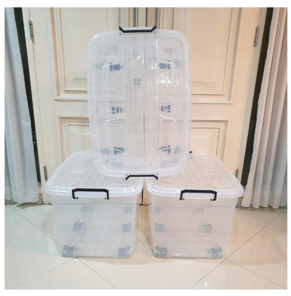 Container/ Storage Box Ezy Cb 130 L Pure/Bening/Transparan Vindo Biggy - 45L Bening