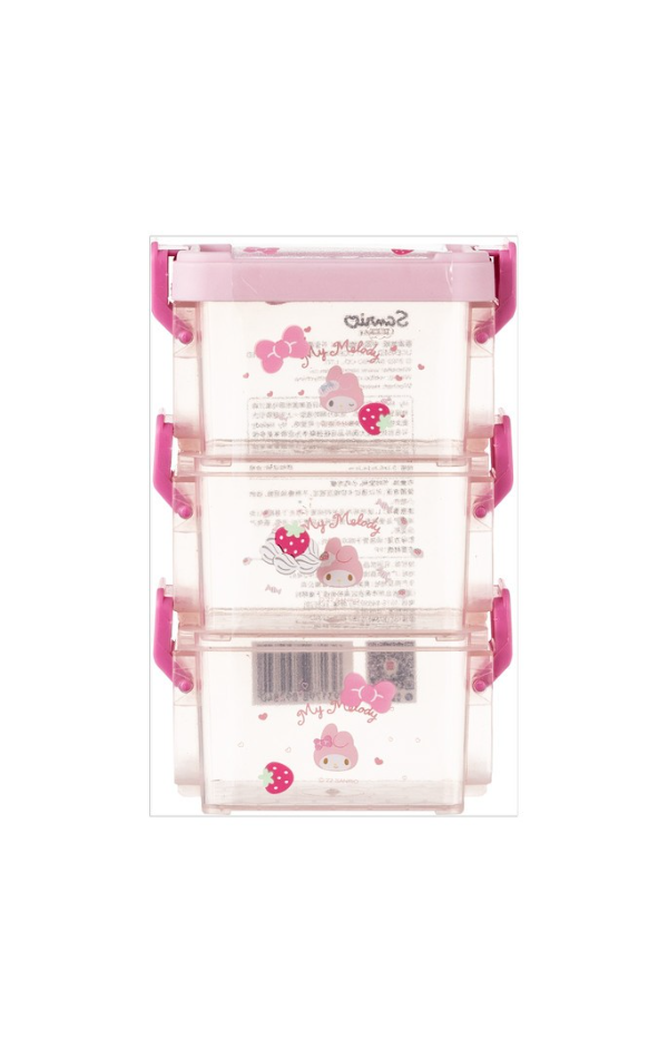 Miniso My Melody Sanrio Storage Box Kotak Penyimpanan - My Melody3layer