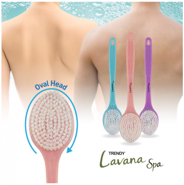 LAVANA Sikat Badan Oval/ Sikat Punggung/ Mandi Sponge Puff