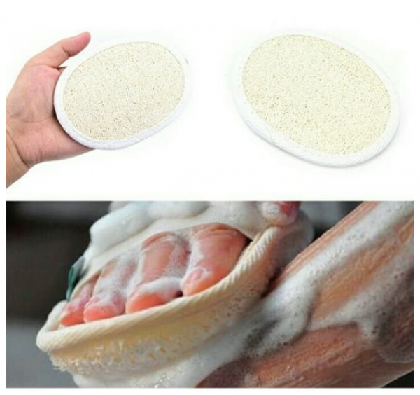 Spons Natural Loofah Pad Body Bath Scrub Sponge Premium Quality!