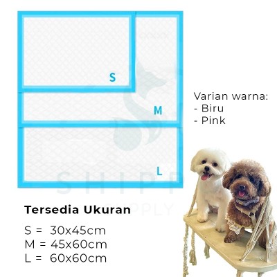 Underpad Perlak Anjing / Alas Pad Pipis Pup / Pet Litter Toilet