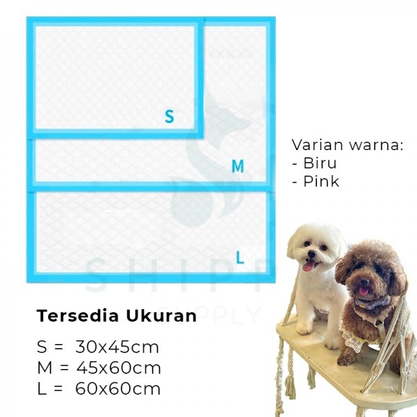 Underpad Perlak Anjing / Alas Pad Pipis Pup / Pet Litter Toilet