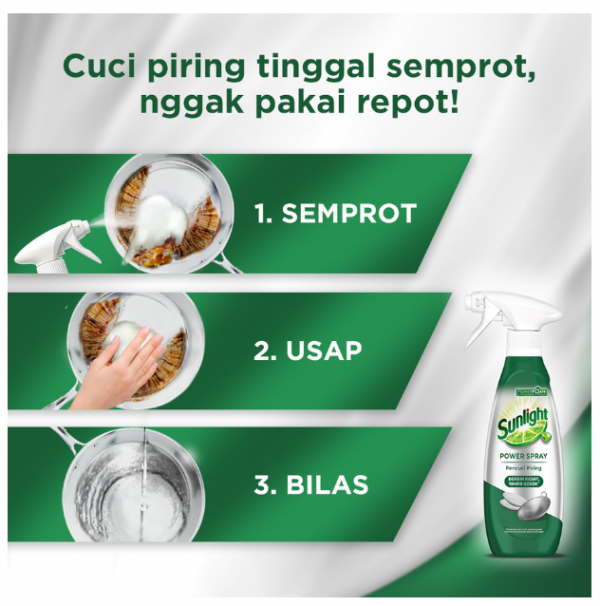 Sunlight Power Spray Pencuci Piring 300ml