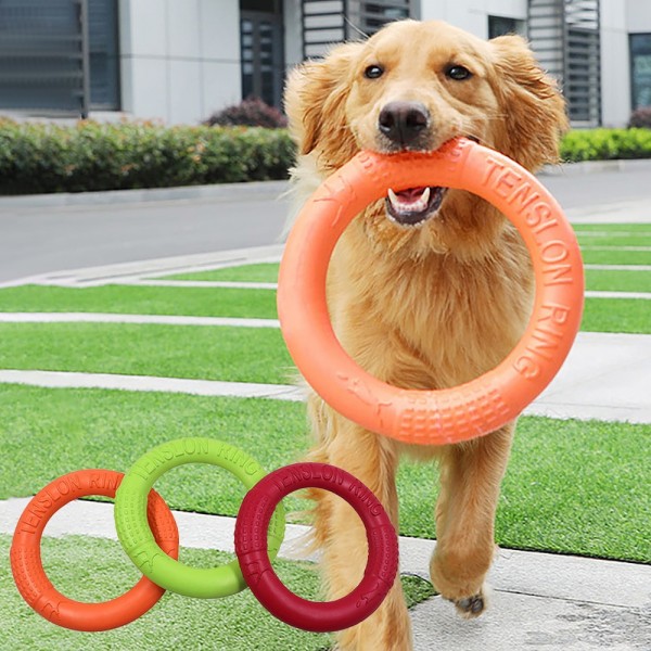 Pet Flying Discs EVA Dog Training Ring Puller Resistant Bite Floating Toy