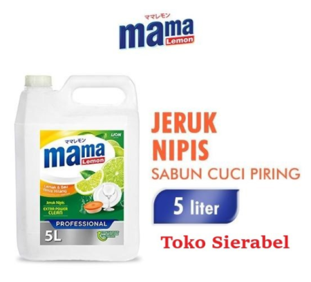 MAMA LEMON Sabun Cuci Piring Dishwash Jeruk Nipis Jerigen 5 Liter