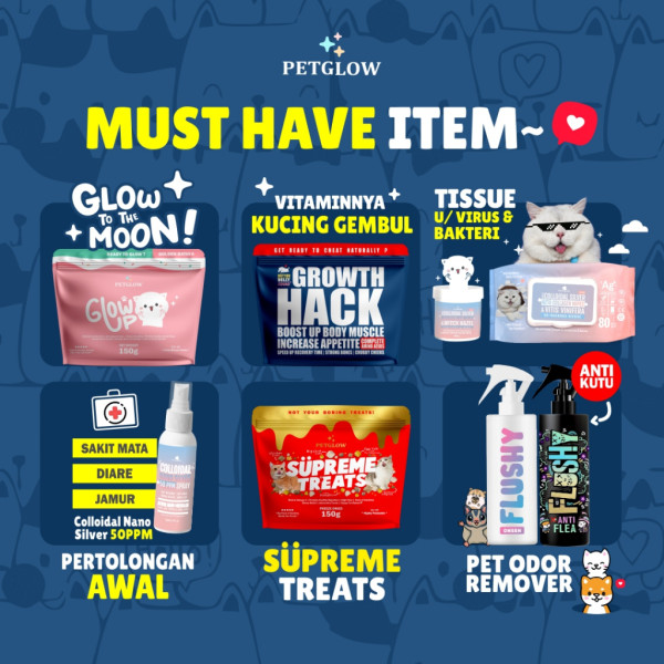 Petglow Premium Pet Parfume For Cat Parfum Kucing Body Mist Grooming Kucing Pencegah Rambut Rontok Antibacterial