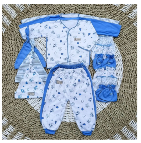 SET Lengkap Baju Bayi Baru Lahir Paket 15 PCS Newborn Seri Warna