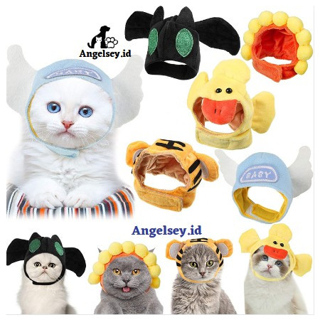 Topi Kucing Desain Custom Lucu Bahan Kain