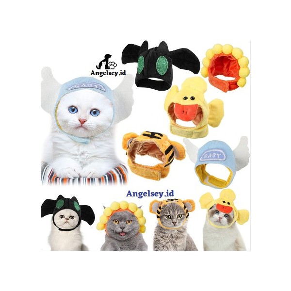 Topi Kucing Desain Custom Lucu Bahan Kain
