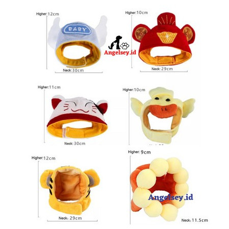 Topi Kucing Desain Custom Lucu Bahan Kain