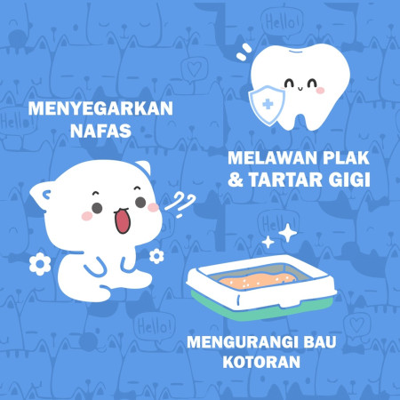 Plaque Off by Petglow Penghilang Bau Mulut dan Bau Poop Kucing 150gr Odor Remover Vitamin Kucing Powder