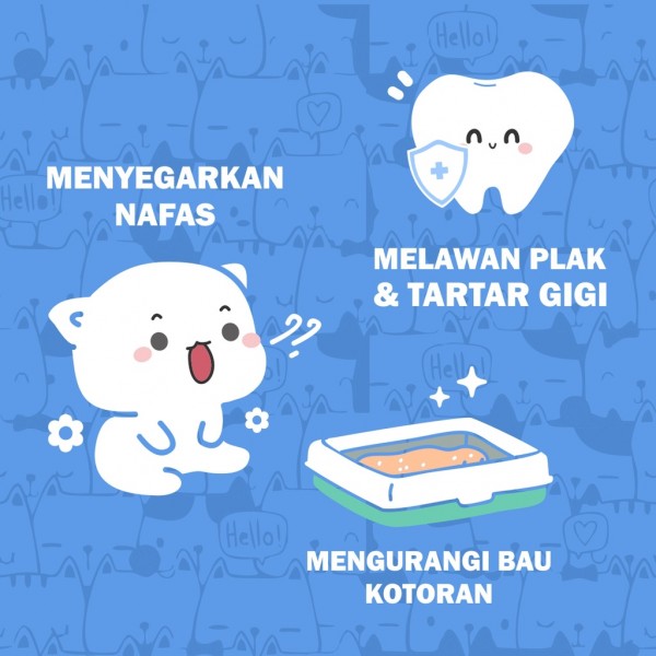 Plaque Off by Petglow Penghilang Bau Mulut dan Bau Poop Kucing 150gr Odor Remover Vitamin Kucing Powder