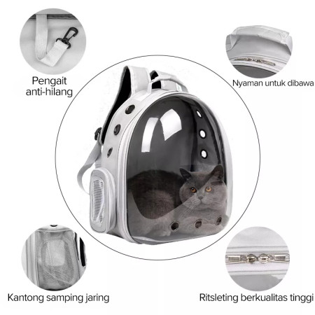 Pet Cargo Kucing Cargo Hewan Atau Tas Ransel Travel Bag Nyaman Dan Anti Air Cat Bag Pet Bag Pet Carrier