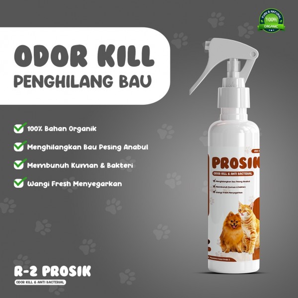Penghilang Bau Kotoran Kucing Pet Odor KILL Parfum Kandang Semprotan Pewangi Ruangan