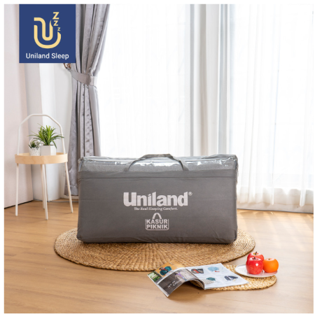 Kasur Lipat Uniland Sleep 90x200 / Travel Bed Mattress BONUS Tas - Grey