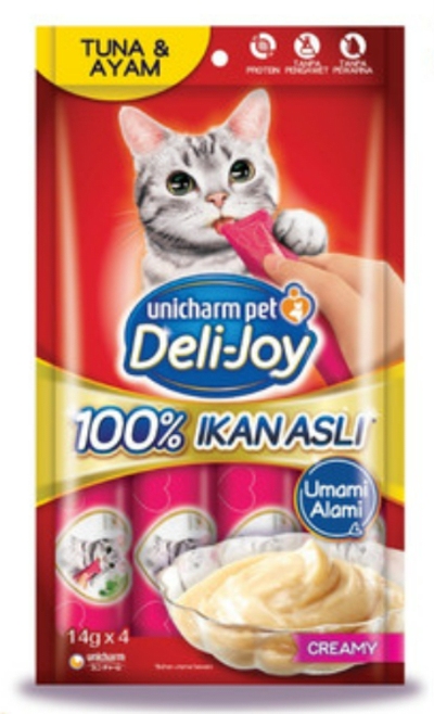 Deli-Joy Creamy Tuna&Ayam 14 g 1 pack x 4 Pcs