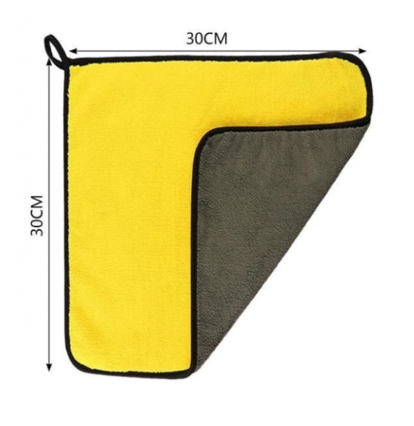 Kain Lap Microfiber Mobil Motor Meja Kaca Handuk Cuci Tangan Dapur