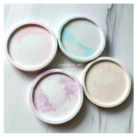 Coaster Bulat Marble / Tatakan Serba Guna Gelas Aksesoris rumah tangga