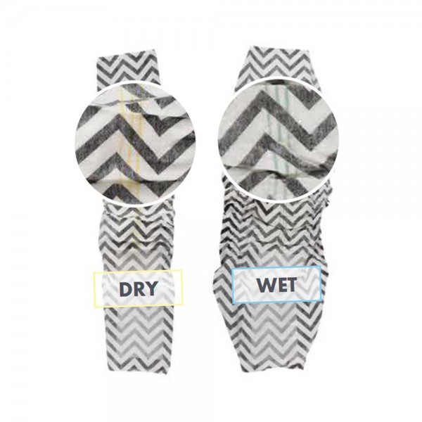 Pet Kingdom M-Pets Set 12 Pcs Ukuran S Popok Anjing Jantan - Hitam/Putih Dog Diaper