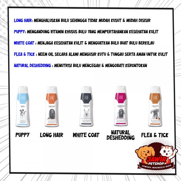 M PETS DOG SHAMPOO mpets shampo anak anjing sampo anti kutu dan jamur murah