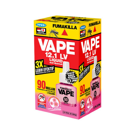 Vape Liquid Elektrik Anti Nyamuk Sakura Blossom 90 Malam Refill 1 pcs x 45 ml