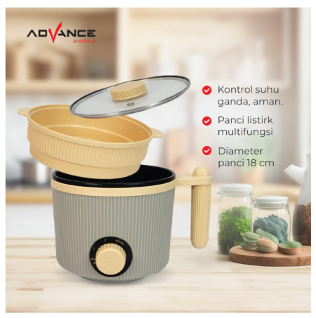 Advance C-310 Panci Listrik Elektrik Multifungsi Warmer Steamer Cooker