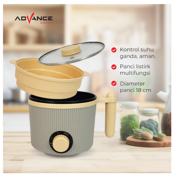 Advance C-310 Panci Listrik Elektrik Multifungsi Warmer Steamer Cooker
