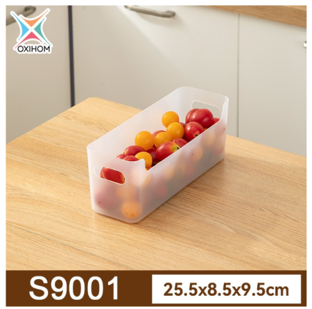 Oxihom Kotak Penyimpanan Box Storage Organizer Keranjang Serbaguna - S9001 Transparn