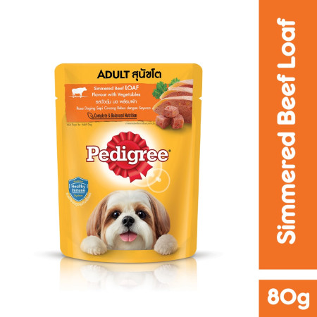 Pedigree Makanan Anjing Basah Pouch Multivariant 80 gr - Isi 24