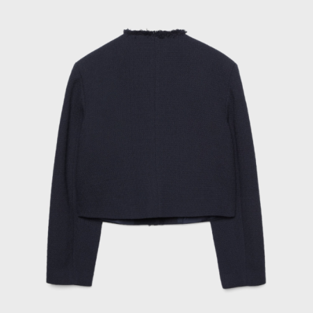 STRADIVARIUS JAKET BERKANCING - NAVY