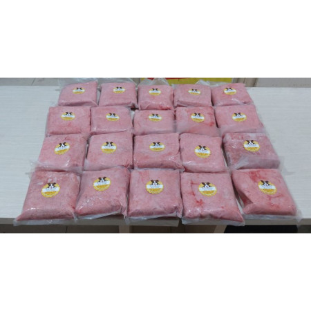 Dog raw food ayam giling tulang halus 1 kg