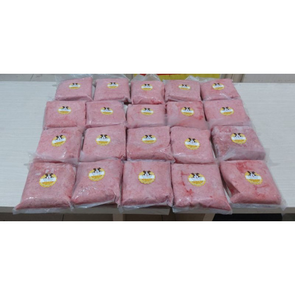 Dog raw food ayam giling tulang halus 1 kg