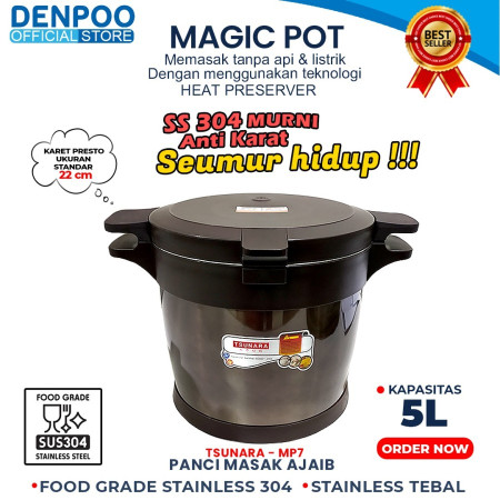MAGIC POT TSUNARA FOOD GRADE ANTI KARAT SS 304